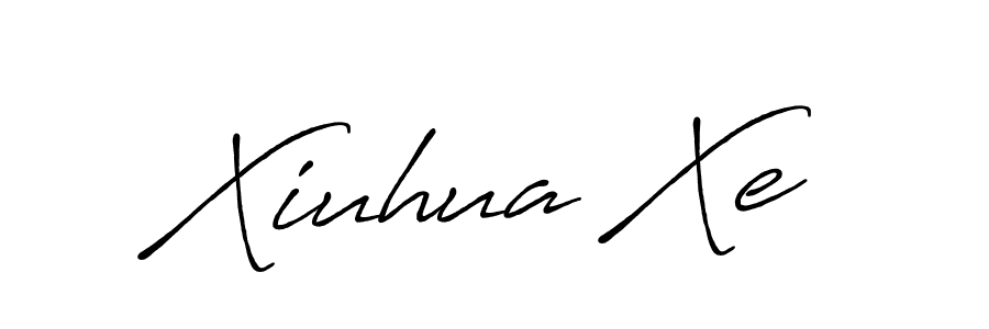 Xiuhua Xe stylish signature style. Best Handwritten Sign (Antro_Vectra_Bolder) for my name. Handwritten Signature Collection Ideas for my name Xiuhua Xe. Xiuhua Xe signature style 7 images and pictures png