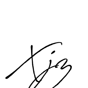 How to make Xjz name signature. Use Antro_Vectra_Bolder style for creating short signs online. This is the latest handwritten sign. Xjz signature style 7 images and pictures png