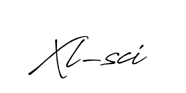 You should practise on your own different ways (Antro_Vectra_Bolder) to write your name (Xl-sci) in signature. don't let someone else do it for you. Xl-sci signature style 7 images and pictures png