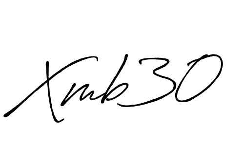 Design your own signature with our free online signature maker. With this signature software, you can create a handwritten (Antro_Vectra_Bolder) signature for name Xmb30. Xmb30 signature style 7 images and pictures png