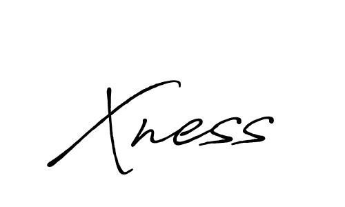 Create a beautiful signature design for name Xness. With this signature (Antro_Vectra_Bolder) fonts, you can make a handwritten signature for free. Xness signature style 7 images and pictures png