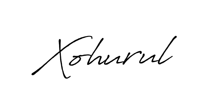 How to make Xohurul name signature. Use Antro_Vectra_Bolder style for creating short signs online. This is the latest handwritten sign. Xohurul signature style 7 images and pictures png