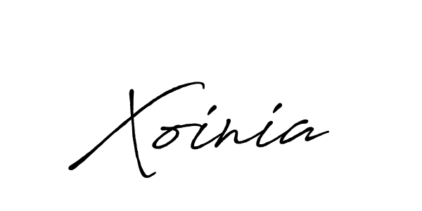 Use a signature maker to create a handwritten signature online. With this signature software, you can design (Antro_Vectra_Bolder) your own signature for name Xoinia. Xoinia signature style 7 images and pictures png