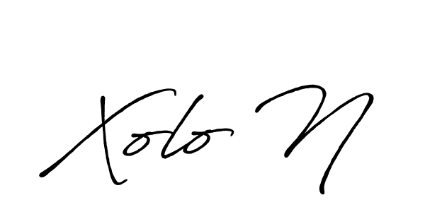 Create a beautiful signature design for name Xolo N. With this signature (Antro_Vectra_Bolder) fonts, you can make a handwritten signature for free. Xolo N signature style 7 images and pictures png