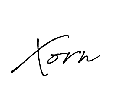 Use a signature maker to create a handwritten signature online. With this signature software, you can design (Antro_Vectra_Bolder) your own signature for name Xorn. Xorn signature style 7 images and pictures png