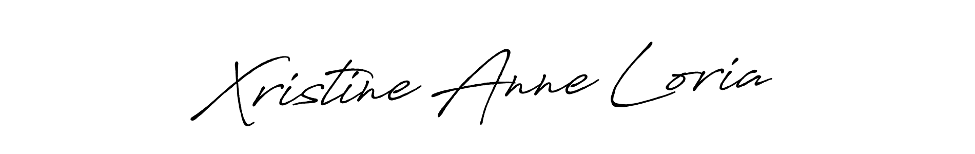 How to make Xristine Anne Loria name signature. Use Antro_Vectra_Bolder style for creating short signs online. This is the latest handwritten sign. Xristine Anne Loria signature style 7 images and pictures png