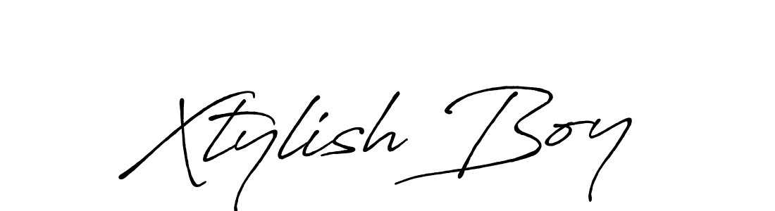 Create a beautiful signature design for name Xtylish Boy. With this signature (Antro_Vectra_Bolder) fonts, you can make a handwritten signature for free. Xtylish Boy signature style 7 images and pictures png