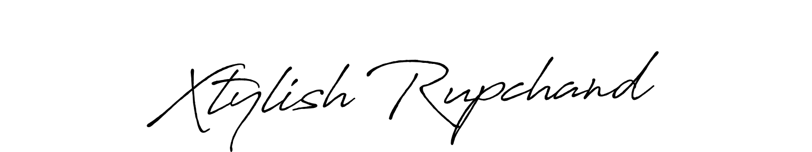 Create a beautiful signature design for name Xtylish Rupchand. With this signature (Antro_Vectra_Bolder) fonts, you can make a handwritten signature for free. Xtylish Rupchand signature style 7 images and pictures png