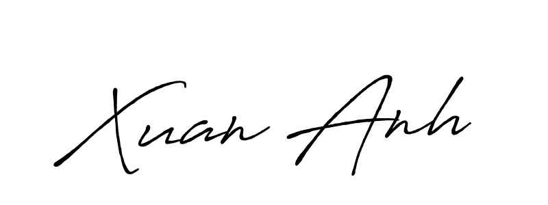 Also You can easily find your signature by using the search form. We will create Xuan Anh name handwritten signature images for you free of cost using Antro_Vectra_Bolder sign style. Xuan Anh signature style 7 images and pictures png