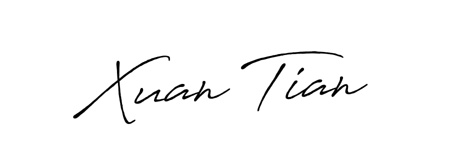 Create a beautiful signature design for name Xuan Tian. With this signature (Antro_Vectra_Bolder) fonts, you can make a handwritten signature for free. Xuan Tian signature style 7 images and pictures png