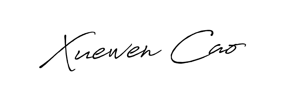 How to make Xuewen Cao name signature. Use Antro_Vectra_Bolder style for creating short signs online. This is the latest handwritten sign. Xuewen Cao signature style 7 images and pictures png