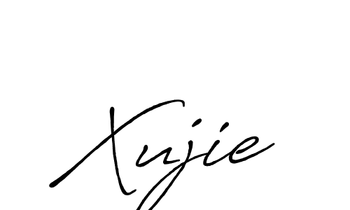 How to make Xujie name signature. Use Antro_Vectra_Bolder style for creating short signs online. This is the latest handwritten sign. Xujie signature style 7 images and pictures png