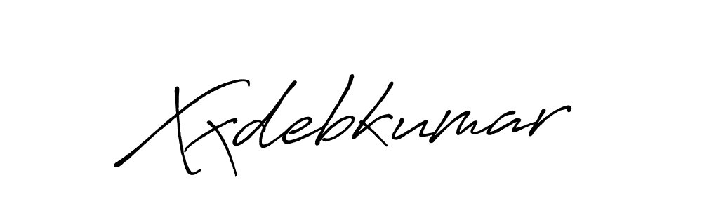 Make a beautiful signature design for name Xxdebkumar. With this signature (Antro_Vectra_Bolder) style, you can create a handwritten signature for free. Xxdebkumar signature style 7 images and pictures png