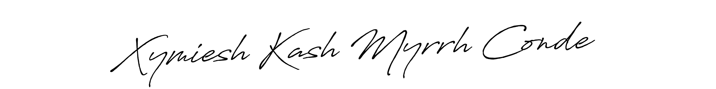 Use a signature maker to create a handwritten signature online. With this signature software, you can design (Antro_Vectra_Bolder) your own signature for name Xymiesh Kash Myrrh Conde. Xymiesh Kash Myrrh Conde signature style 7 images and pictures png