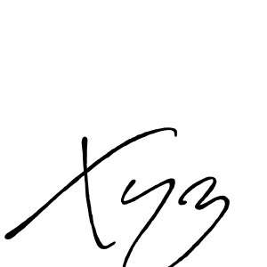 Make a beautiful signature design for name Xyz. With this signature (Antro_Vectra_Bolder) style, you can create a handwritten signature for free. Xyz signature style 7 images and pictures png
