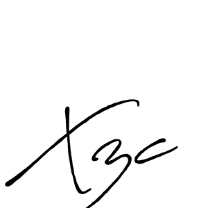 Use a signature maker to create a handwritten signature online. With this signature software, you can design (Antro_Vectra_Bolder) your own signature for name Xzc. Xzc signature style 7 images and pictures png