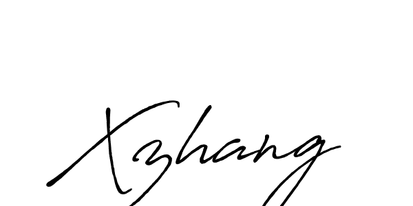 How to make Xzhang signature? Antro_Vectra_Bolder is a professional autograph style. Create handwritten signature for Xzhang name. Xzhang signature style 7 images and pictures png