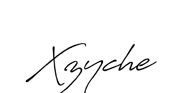 Also we have Xzyche name is the best signature style. Create professional handwritten signature collection using Antro_Vectra_Bolder autograph style. Xzyche signature style 7 images and pictures png