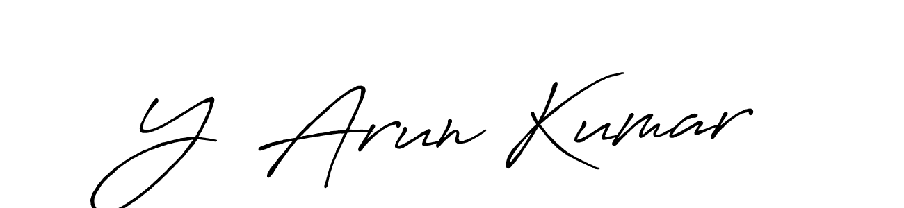 This is the best signature style for the Y  Arun Kumar name. Also you like these signature font (Antro_Vectra_Bolder). Mix name signature. Y  Arun Kumar signature style 7 images and pictures png