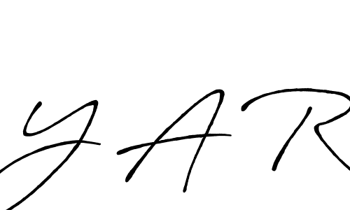 Design your own signature with our free online signature maker. With this signature software, you can create a handwritten (Antro_Vectra_Bolder) signature for name Y A R. Y A R signature style 7 images and pictures png