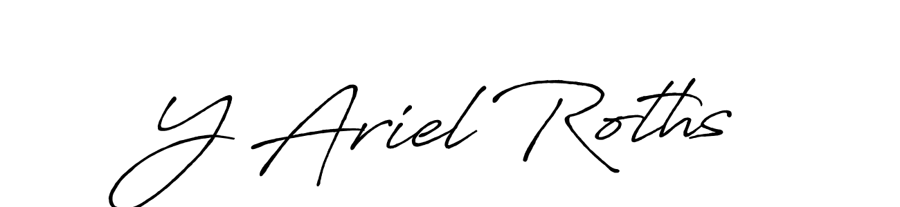 Make a beautiful signature design for name Y Ariel Roths. With this signature (Antro_Vectra_Bolder) style, you can create a handwritten signature for free. Y Ariel Roths signature style 7 images and pictures png