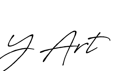 Use a signature maker to create a handwritten signature online. With this signature software, you can design (Antro_Vectra_Bolder) your own signature for name Y Art. Y Art signature style 7 images and pictures png