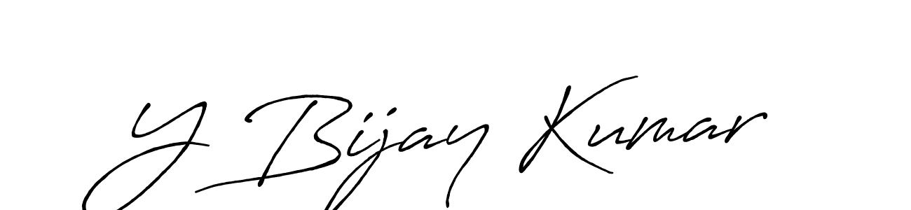 Use a signature maker to create a handwritten signature online. With this signature software, you can design (Antro_Vectra_Bolder) your own signature for name Y Bijay Kumar. Y Bijay Kumar signature style 7 images and pictures png