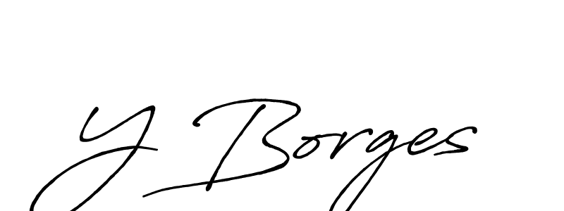 Design your own signature with our free online signature maker. With this signature software, you can create a handwritten (Antro_Vectra_Bolder) signature for name Y Borges. Y Borges signature style 7 images and pictures png