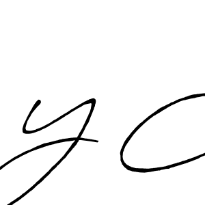 Also we have Y C name is the best signature style. Create professional handwritten signature collection using Antro_Vectra_Bolder autograph style. Y C signature style 7 images and pictures png