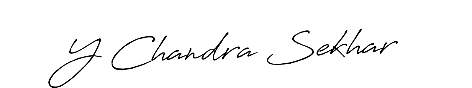 Also You can easily find your signature by using the search form. We will create Y Chandra Sekhar name handwritten signature images for you free of cost using Antro_Vectra_Bolder sign style. Y Chandra Sekhar signature style 7 images and pictures png