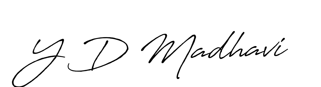 It looks lik you need a new signature style for name Y D Madhavi. Design unique handwritten (Antro_Vectra_Bolder) signature with our free signature maker in just a few clicks. Y D Madhavi signature style 7 images and pictures png