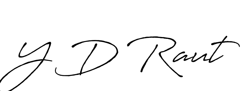 How to Draw Y D Raut signature style? Antro_Vectra_Bolder is a latest design signature styles for name Y D Raut. Y D Raut signature style 7 images and pictures png