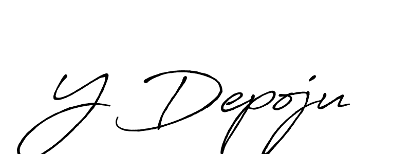 See photos of Y Depoju official signature by Spectra . Check more albums & portfolios. Read reviews & check more about Antro_Vectra_Bolder font. Y Depoju signature style 7 images and pictures png