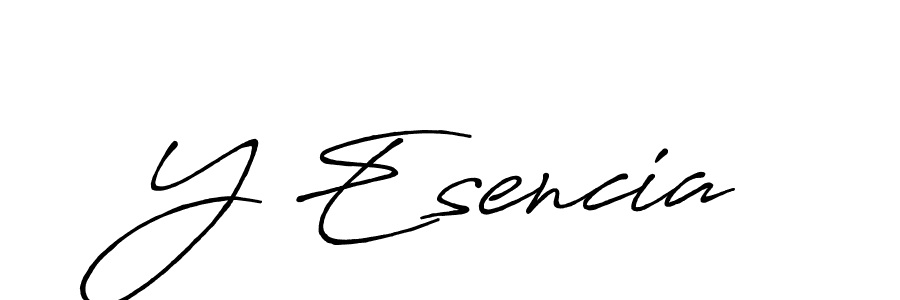 The best way (Antro_Vectra_Bolder) to make a short signature is to pick only two or three words in your name. The name Y Esencia include a total of six letters. For converting this name. Y Esencia signature style 7 images and pictures png