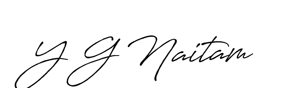 Use a signature maker to create a handwritten signature online. With this signature software, you can design (Antro_Vectra_Bolder) your own signature for name Y G Naitam. Y G Naitam signature style 7 images and pictures png