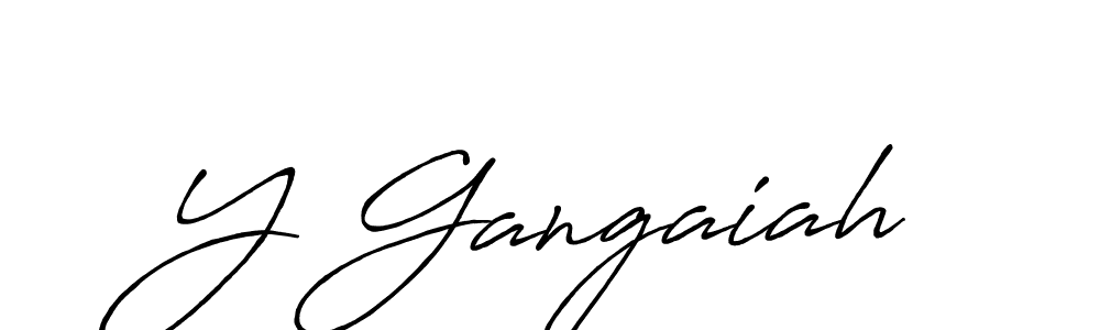 Make a beautiful signature design for name Y Gangaiah. Use this online signature maker to create a handwritten signature for free. Y Gangaiah signature style 7 images and pictures png