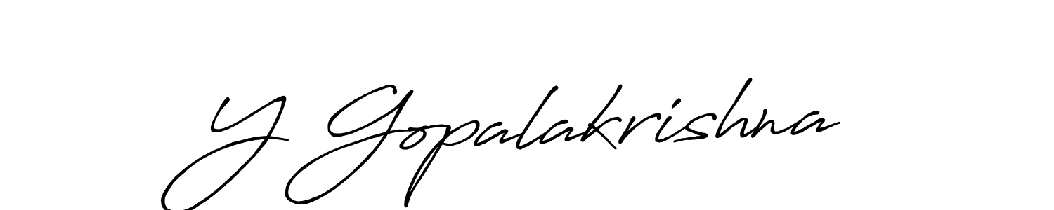 You should practise on your own different ways (Antro_Vectra_Bolder) to write your name (Y Gopalakrishna) in signature. don't let someone else do it for you. Y Gopalakrishna signature style 7 images and pictures png