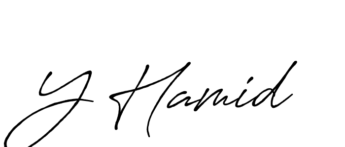 Make a beautiful signature design for name Y Hamid. Use this online signature maker to create a handwritten signature for free. Y Hamid signature style 7 images and pictures png