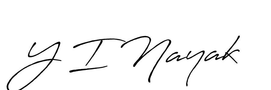 Also we have Y I Nayak name is the best signature style. Create professional handwritten signature collection using Antro_Vectra_Bolder autograph style. Y I Nayak signature style 7 images and pictures png
