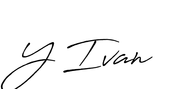 How to make Y Ivan signature? Antro_Vectra_Bolder is a professional autograph style. Create handwritten signature for Y Ivan name. Y Ivan signature style 7 images and pictures png