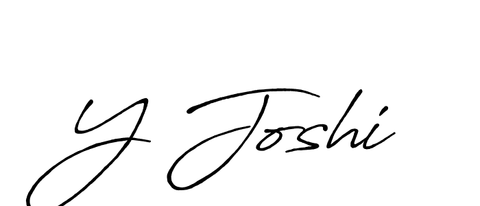 How to make Y Joshi signature? Antro_Vectra_Bolder is a professional autograph style. Create handwritten signature for Y Joshi name. Y Joshi signature style 7 images and pictures png