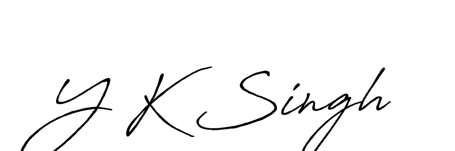 This is the best signature style for the Y K Singh name. Also you like these signature font (Antro_Vectra_Bolder). Mix name signature. Y K Singh signature style 7 images and pictures png