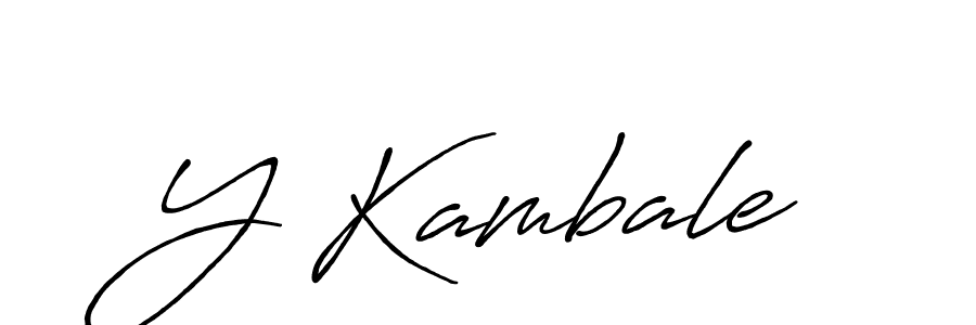 You should practise on your own different ways (Antro_Vectra_Bolder) to write your name (Y Kambale) in signature. don't let someone else do it for you. Y Kambale signature style 7 images and pictures png