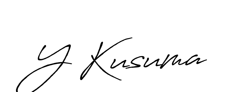 How to make Y Kusuma signature? Antro_Vectra_Bolder is a professional autograph style. Create handwritten signature for Y Kusuma name. Y Kusuma signature style 7 images and pictures png