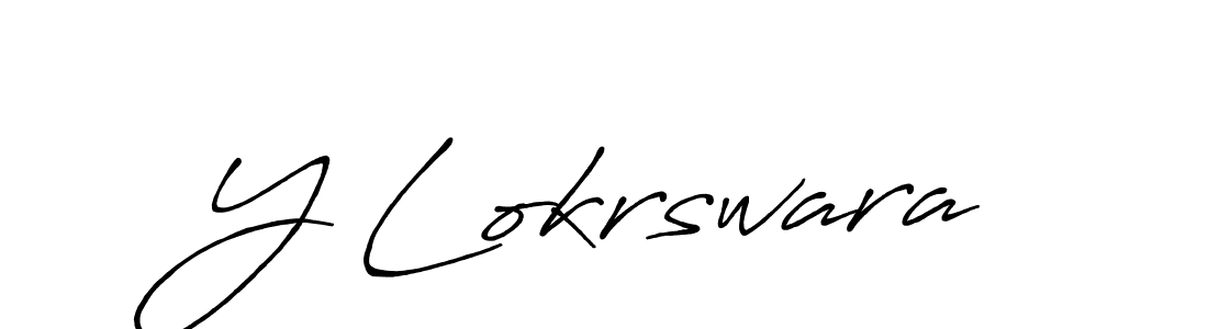 Design your own signature with our free online signature maker. With this signature software, you can create a handwritten (Antro_Vectra_Bolder) signature for name Y Lokrswara. Y Lokrswara signature style 7 images and pictures png
