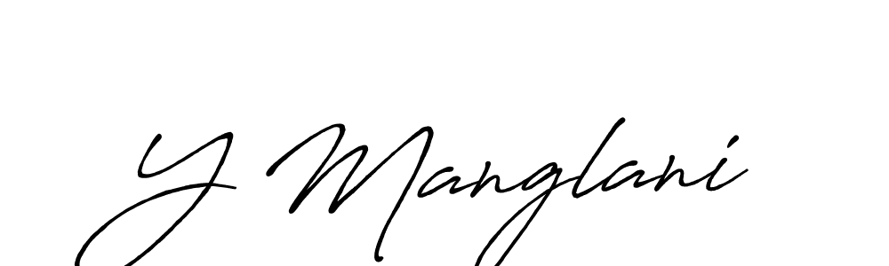 Best and Professional Signature Style for Y Manglani. Antro_Vectra_Bolder Best Signature Style Collection. Y Manglani signature style 7 images and pictures png
