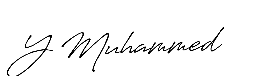 How to make Y Muhammed signature? Antro_Vectra_Bolder is a professional autograph style. Create handwritten signature for Y Muhammed name. Y Muhammed signature style 7 images and pictures png