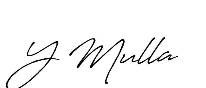 You should practise on your own different ways (Antro_Vectra_Bolder) to write your name (Y Mulla) in signature. don't let someone else do it for you. Y Mulla signature style 7 images and pictures png
