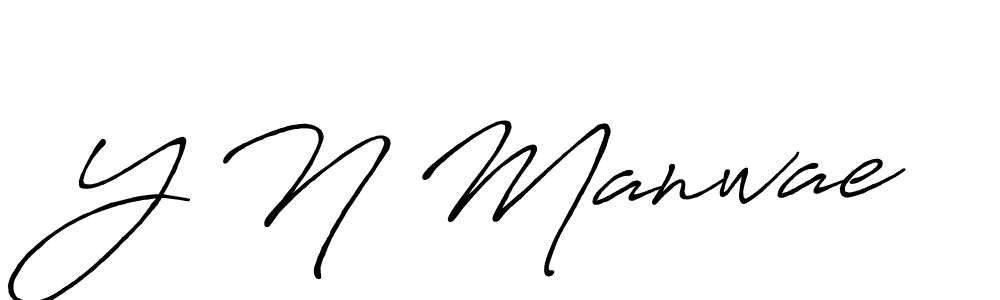 How to make Y N Manwae signature? Antro_Vectra_Bolder is a professional autograph style. Create handwritten signature for Y N Manwae name. Y N Manwae signature style 7 images and pictures png