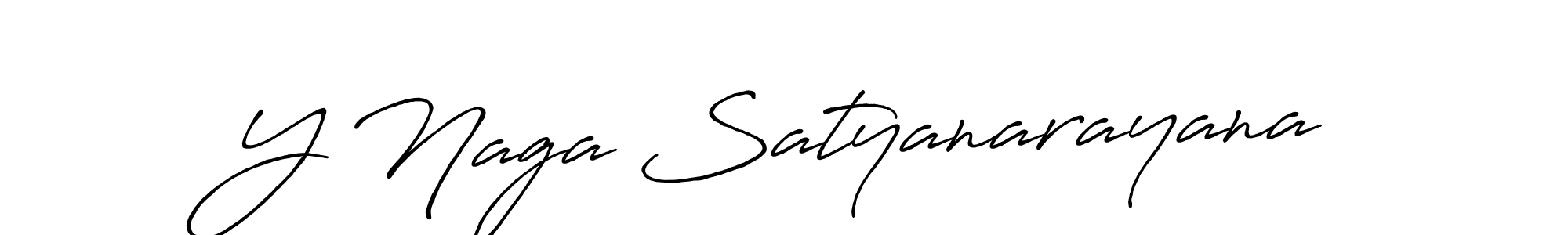 Y Naga Satyanarayana stylish signature style. Best Handwritten Sign (Antro_Vectra_Bolder) for my name. Handwritten Signature Collection Ideas for my name Y Naga Satyanarayana. Y Naga Satyanarayana signature style 7 images and pictures png